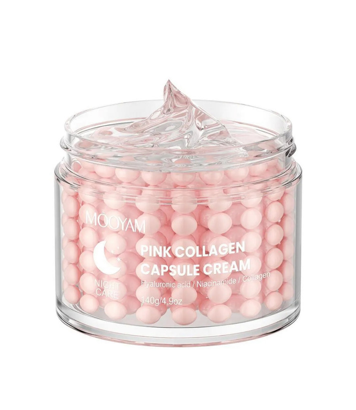 کرم کپسولی ضد چروک مویام مدل PINK COLLAGEN وزن 140 گرم