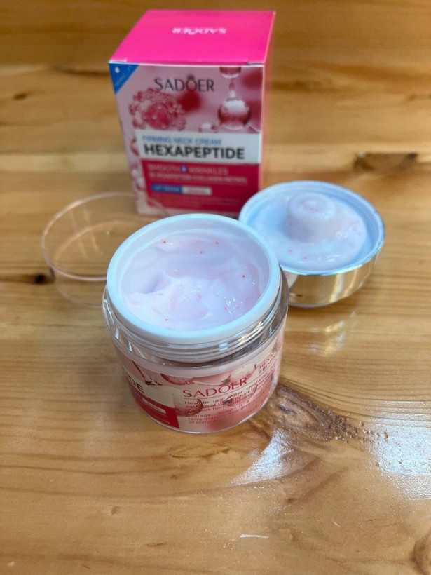 کرم ضدچروک و لیفت گردن سادور مدل Hexapeptide حجم ۵۰ گرم