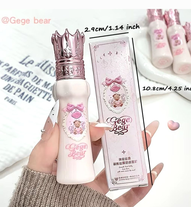 رژلب مایع مات مخملی دوپ فلاور نوز از برند gege bear