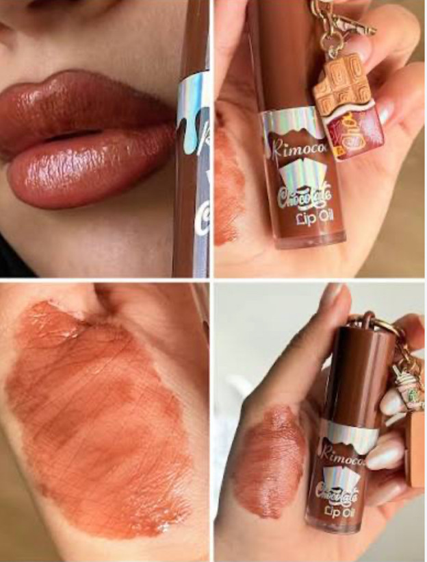 لیپگلاس قهوه ای ، شکلاتی ، آویز دار ریموکو